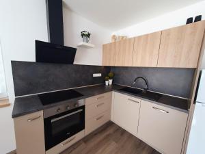 Kuchnia lub aneks kuchenny w obiekcie Apartmány Sunny hill