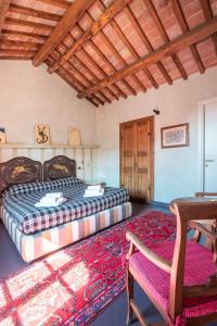 En eller flere senge i et værelse på Hotel Della Fortezza