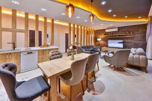 A kitchen or kitchenette at Villa Asal, villa with private pool and amazing mountain view