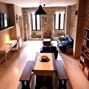 Ruang duduk di Loft zona histórica Camino De Santiago