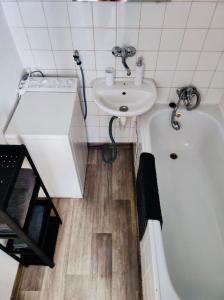 Koupelna v ubytování Apartmán Domov Děčín