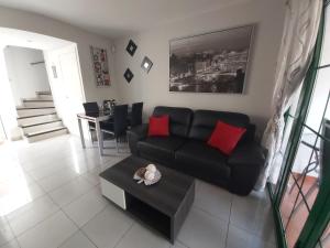 Posezení v ubytování Fantástico Bungalow Duplex