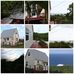 un collage de fotos de una casa y del océano en Sea view Pointe, en Gregory Town