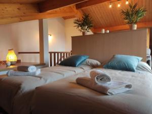 A bed or beds in a room at Allotjaments Paratge Fabas