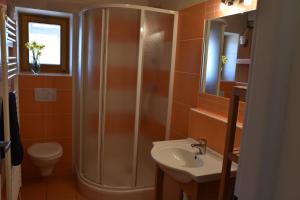 Kúpeľňa v ubytovaní Apartmán s klavírem