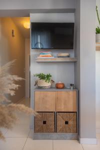 TV a/nebo společenská místnost v ubytování Inconceptual apartment