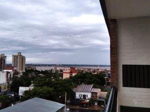 a view of a city from a building at Marfil in Posadas