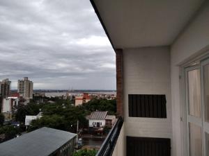 a view of a city from a balcony of a building at Marfil in Posadas
