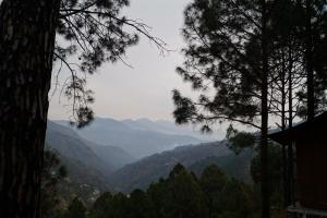 vistas a un valle con árboles y montañas en Jaseelo Camps, en Chamba