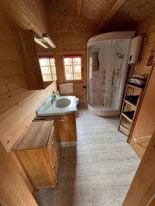 Kuchyň nebo kuchyňský kout v ubytování Haus Elsbeere