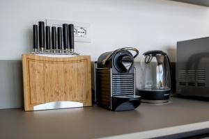 Coffee and tea making facilities at Aregai Marina Exclusive Seaside Apartments
