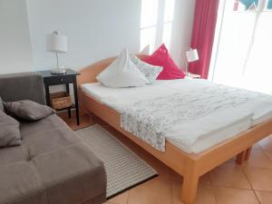 Postel nebo postele na pokoji v ubytování LunzFerien
