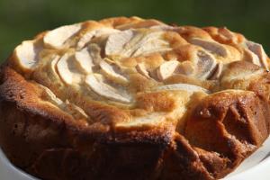a cake sitting on top of a white plate at La Cascina Nel Bosco in Faicchio