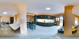 Kuchyň nebo kuchyňský kout v ubytování Hotel Zeus
