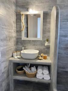 A bathroom at Aeron Suites