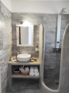 A bathroom at Aeron Suites