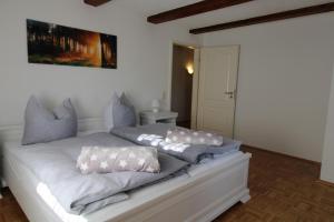 Cama o camas de una habitación en Ferienhof Wiesenblick