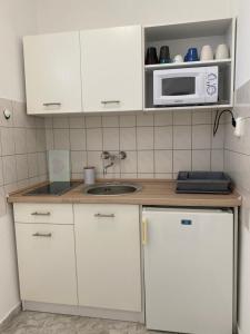Kuchyňa alebo kuchynka v ubytovaní Helena apartman