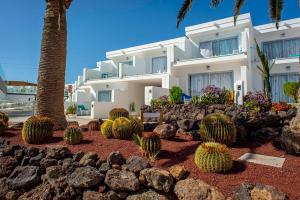 a building with a bunch of cactus in front of it at Hotel Taimar in Costa Calma