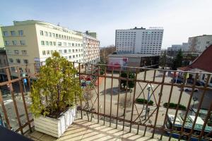 Balkón nebo terasa v ubytování Apartamenty Gdynia City Center