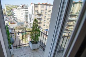 Balkón nebo terasa v ubytování Apartamenty Gdynia City Center