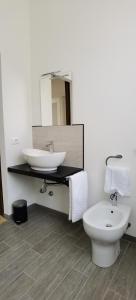 Koupelna v ubytování B&B A'la Funtäna