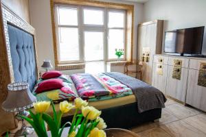 Postel nebo postele na pokoji v ubytování Apartamenty Gdynia City Center