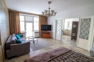 TV a/nebo společenská místnost v ubytování Apartamenty Gdynia City Center