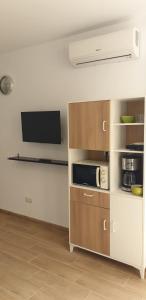 TV a/nebo společenská místnost v ubytování Apartamento Rulosol 5