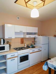 Η κουζίνα ή μικρή κουζίνα στο Apartament Frezja