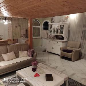 Posezení v ubytování Lavendel Apartman