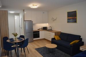 Kuchyň nebo kuchyňský kout v ubytování Apartament Centrum Białystok