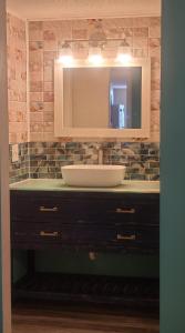 A bathroom at Spencer's Myrtle Beach Rental at Arcadian Dunes