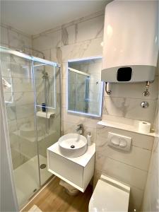 Koupelna v ubytování Studio apartment F&J