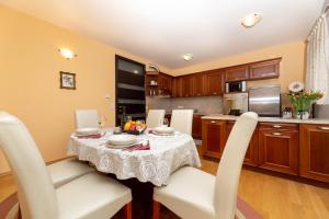 Kuchyň nebo kuchyňský kout v ubytování GOLDEN HOPE 4+1 APARTMENT KRK