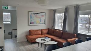 Χώρος καθιστικού στο Post-Plaza Guesthouse