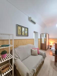 a bedroom with a bed and a bunk bed at Studio Heart of the Town in Dubrovnik