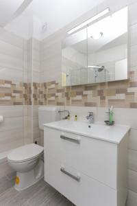 Koupelna v ubytování Apartments Posta