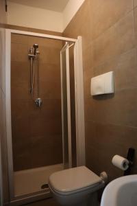 Koupelna v ubytování Albergo Salerno