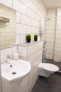 Vonios kambarys apgyvendinimo įstaigoje Old Town apartments/Senamiesčio apartamentai