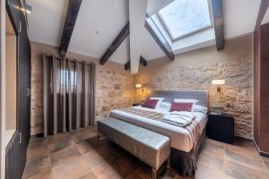 Cama o camas de una habitación en Castilla Termal Burgo de Osma