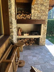 Posezení v ubytování MAGNET - private chalet