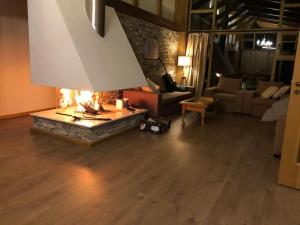 Posezení v ubytování MAGNET - private chalet