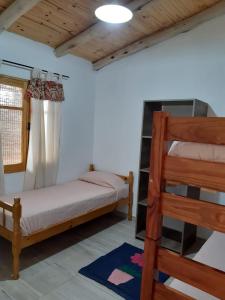 a bedroom with a bunk bed and a ladder at El Nevado Casa de Campo 2 in San Rafael