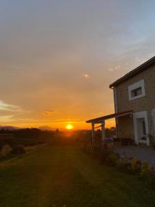The sunrise or sunset as seen from the homestay or nearby