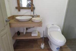 Ett badrum på TEYFA Hospedaje - Departamento