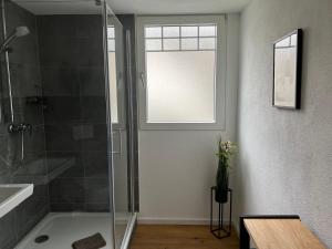 Ein Badezimmer in der Unterkunft Weingut Gästehaus Bach