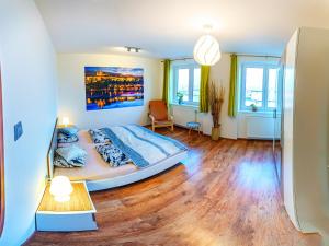 Postel nebo postele na pokoji v ubytování Apartment Pod Sychrovem