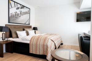 Voodi või voodid majutusasutuse Hotel Svanen Billund toas