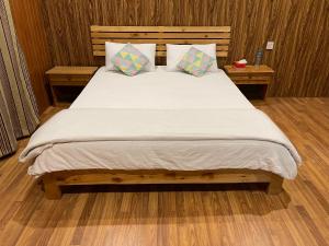 Voodi või voodid majutusasutuse Indus View Hotel Skardu toas